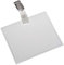 EUROPEL 121286 - Namensschilder mit Hosenträger clip, 90x60 mm, 24 Stück farblos