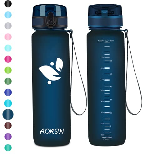 AORIN Trinkflasche - 750ml - Wasserflasche BPA-Frei & Tritan Auslaufsicher Sportflasche, Erwachsene,Trinkflasche Kinder, Fitness,Laufen,Yoga,Fahrrad,Outdoor