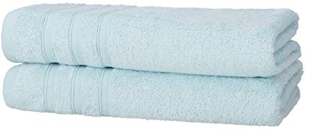 2er Duschtücher Aqua | 50% Bambus & 50% Baumwolle | ÖKO-TEX Standard Zertifiziert | Nachhaltige Premium Qualität 450 g/m²