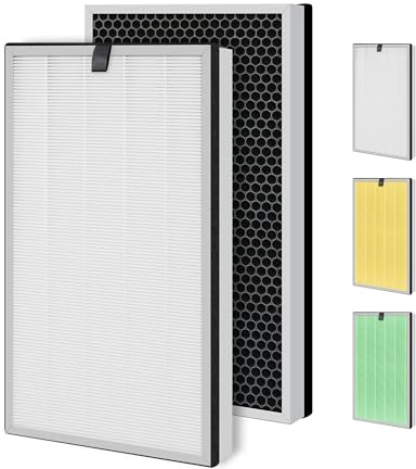 Zouhwaso 112 Ersatzfilter kompatibel mit MA Luftreiniger 112 Serie, 3-in-1 Verbundfiltration mit H13 HEPA-Filter, feinem Vorfilter und effizienter Aktivkohle, 2 Stück
