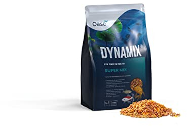 OASE Dynamix Super Mix 4 L - Fischfutter für tägliche Fütterung, Teichfischfutter für ausgewogene Ernährung bei gemischten Teichbesatz