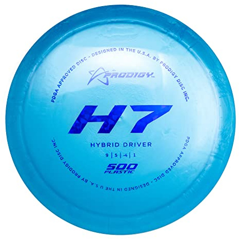 Prodigy Disc 500 H7 | Very Understable Disc Golf Driver | Easy Distance with Understable Flight | Durable 500 Plastic | Great Beginner Disc Golf Fairway Driver | 170-176g | Colors May Vary