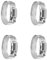 Collier de Serrage en Acier Inoxydable, 4 Pcs Tuyau Clips Réglable et Ajustable, 21-38mm