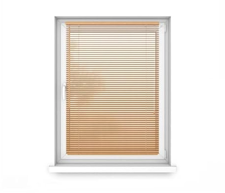 time4blinds Venezianische Jalousie Aus Bambus Für Fenster 25mm dünne Lamellen Jalousien für Fenster Venezianische Jalousette Nicht-invasive Installation, Breite 50-140cm Höhe 50-250cm, Mehrere Farben