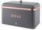 Swan SWKA1018RGN Carlton Bread Bin, Matte Grey and Rose Gold