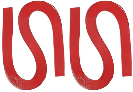 PATIKIL 240pz Strisce di Carta per Quilling 5mm(3/16) 54cm Carta per Origami Strisce per Quilling per Arte Fai da Te Natale, Rosso Brillante