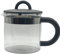 Glass Jug/Carafe with Lid & Handle 1.1L/1100ml Heat Resistant Tea Coffee Water Pitcher Ergonomic Handle for Comfortable Grip