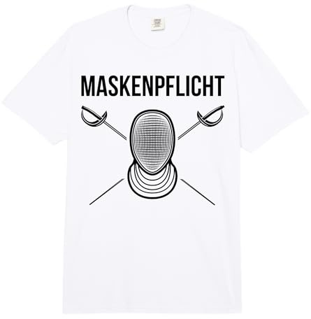 Fencing Mask Duty Degen Fencing Mask Sword Battle Sabre Comfort Colors Adult Heavyweight T-Shirt
