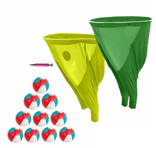 Divertidos juegos de bragas elásticas gigantes y bragas de abuela, completo con 10 bolas de rebote, juegos de patio de bragas de abuelita, juegos de bragas de abuela y juegos de lanzamiento gigante