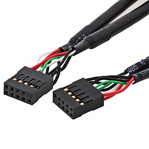 Delock Kabel USB 2.0 Pfostenbuchse 2, 54 mm 10 pin > USB 2.0 Pfostenbuchse 2, 54 mm 10 Pin 50 cm