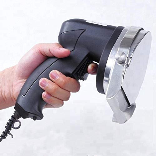 FOOSKOO Épaisseur Réglable Trancheur Kebab Professionnel Couteau Barbecue Couteau À Kebab Acier Inoxydable Meat Slicer Machine