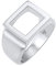 Kuzzoi Siegelring Herrenring poliert, Bandring massiv (13 mm) in 925 Sterling Silber, Markantes Schmuck Accessoire mit rechteckiger Oberfläche, Stilvoller Ring für Männer, Ringgröße 66, 0612890120_66