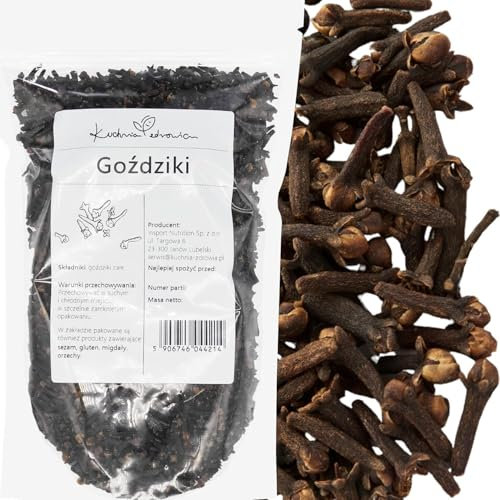 Garofano intero essiccato – Spezia naturale profumata per vin brulé, dolci, infusi – Aroma intenso, qualità selezionata – KUCHNIA ZDROWIA