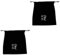 Didiseaon 2pcs Hair Dryer Storage Bag Flannel Drawstring Bag Blow Dryer Bag for Curling Iron Travel Makeup Jewelry Soft Organizer Black