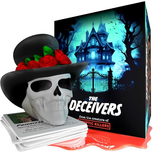 The Deceivers – Murder Mystery Party Game | Like Werewolf | Adult Board Game Night, Family Games, Secret Spy Games & Traitor Role-Playing | Bluffing, Deception, and Strategy - CRYPTIC KILLERS