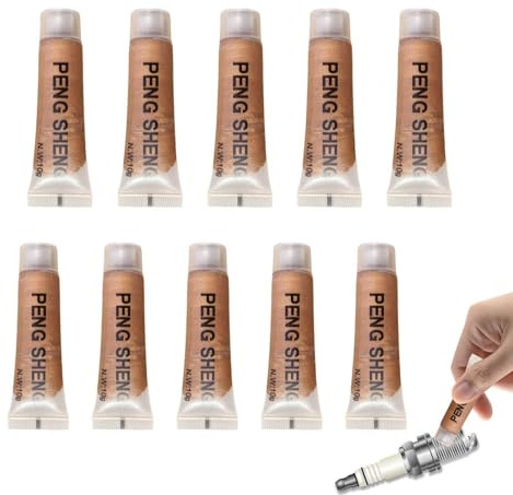 Kioriur Pasta de grasa de frenos - 10 piezas Lubricante de montaje de alta temperatura, pasta antiagarrotamiento para automóviles que protege contra el agarrotamiento y el óxido agarrotado