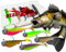 Wild Devil Baits Ready2Fish Smart Shad Zander mit Box Gummifisch Set mit Jighaken Kunstköder