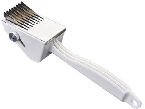 Cabilock Taglierina Per Calamari in Acciaio Resistente e Abs Multiuso Per Uso Domestico Con Manico Ergonomico Resistente Alla Ruggine e Facile Da Pulire Per Cucina Professionale e Familiare