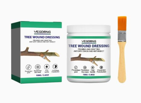 Allisway Mastic Cicatrisant Arbre, Cicatrisant Arbre Fruitier, Bonsaï Découpe Pâte, Accélérer la Cicatrisation des Plaies, Forme Rapidement un Film Protecteur, Prévenir Perte D'humidité, 300 g