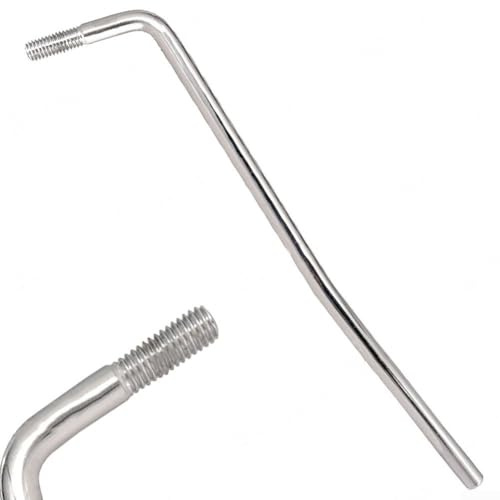 Guitar Accessories Screw in Tremolo Arms Designed for Single Bridges 1 Piece (Silver)