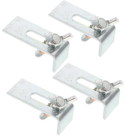SHINEOFI Lot De 4 Supports De Lavabo Fixes Clips Pour Évier Sous Plan Support De Lavabo Sous Plan Support De Montage Pour Évier De Salle De Bain Kit D'Outils De Réparation De