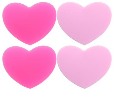 Mikinona Set da 4 Smorzatori di Vibrazioni per Racchetta da Tennis in Silicone a Forma di Cuore Assorbimento Urti per Controllo Vibrazioni Accessori Tennis Installazione Facile per