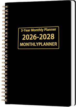 Fogukier Kalendrar - Kalendrar 2026-2028 Kalenderbok - Ledningsplanering journal för skola hemmakontor arbetsskrivbord student barn