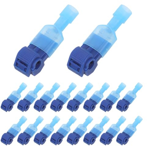 Healeved Conectores de Derivación T para Cables 05-15 Mm² Azul 60 Pares Terminales de Empalme Rápido sin Daños Kit de Conexión Eléctrica para Instalación Segura
