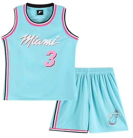 Juego de Baloncesto para Niños 9-10 Años - Conjunto Deportivo Infantil de 2 Piezas: Camiseta sin Mangas + Pantalón Corto, Azul