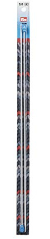 Prym - Prym Aluminium (40cm, 3.00mm) Tricot Aiguille - 2 Aiguilles