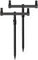 Prologic: Schwarz, Aluminium Rutenhalter - 2 Banksticks 40-60cm + 2 Buzzer Bars zum Karpfenangeln
