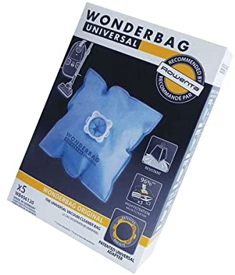 Rowenta Bolsas (x5) Wonderbag Classic Aspiradora (WB406120) - Microfibra - Compatible con Rowenta y Moulinex - VACUUM CLEANER BAG