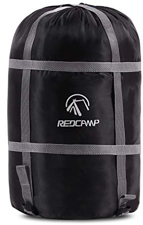 REDCAMP Sleeping Bag Stuff Sack, Compression Sack, Great for Backpacking and Camping Black Heavy Duty XXL