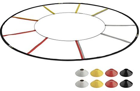 SKLZ Mixte Reactive Agility Ladder SKLZ chelle d agilit r active Unisexe Multicolore Taille Unique, Grey, red, yellow, Taille unique EU