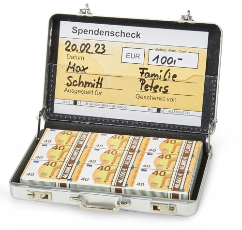 Darlena 40. Geburtstag Mini Geldkoffer als Geldgeschenk - Lustig Gutscheine oder Geld verschenken - Lustige Geschenke zum 40 Geburtstag (Frau & Mann), Geburtstagsgeschenk zum 40er