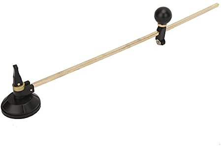Cortador de Vidrio Circular, Cortador de Ventosa de Corte Circular de Vidrio Ajustable de 6 Ruedas de Diámetro Redondo con Mango de Perilla Redonda y Ventosa, Cortadores (80