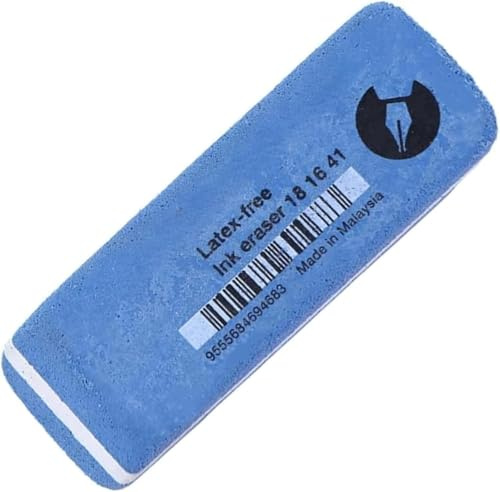 Frosted Eraser (Large) - Pen-Style Stationery Eraser for Office & Student Use, Sand Erasers for Gel/Fountain Pen Ink Cleaning, Cube Correction Erasers