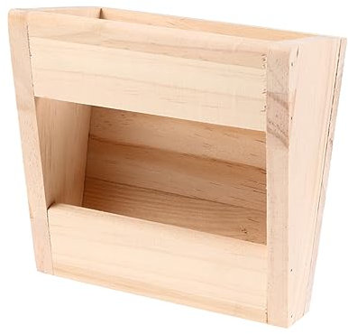 Housoutil Small Pet Feeder Rack Grass Bowl Rabbit and Chinchilla Grass Stand for Guinea Pigs Small Animal Feeding Supplies