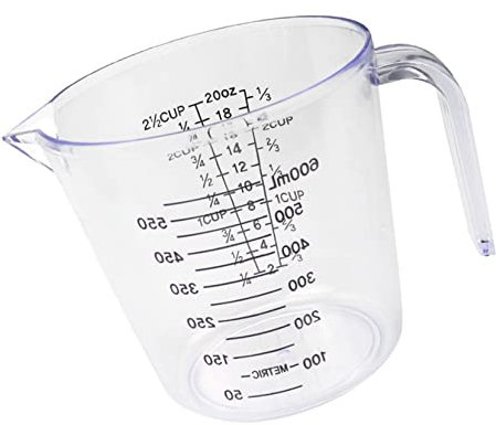 Cabilock Vaso Medidor De Plástico Tazas Medidoras Báscula Para y Almacenar Ingredientes