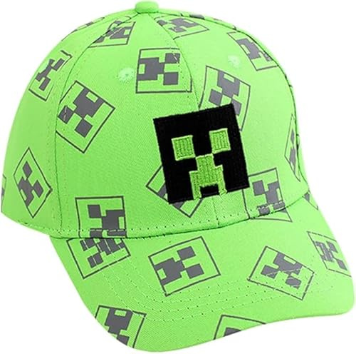 YCVBCY Gorras de Béisbol Infantil, Miner Gorra de Béisbol para Niños, Gorra con Visera Infantil - Sombrero de Sol Ajustable para Exteriores - Visera Deportiva para Chicos y Chicas-E