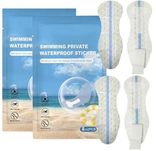 Salvaslips da donna | 4 cerotti intimi femminili | Assorbenti igienici impermeabili con adesivo nuoto | Assorbenti igienici nuoto per il ciclo mestruale salvaslips impermeabili protezione femminile
