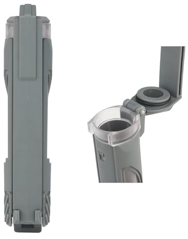 Taktisk Batteriförvaringshållare, Bärbar Vattentät Batterilåda Med Dubbel Fackdesign för CR123-, AAA- Och AA-ficklampabatterier(Gray,Single)