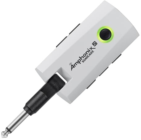 SONICAKE Amplificador para Guitarra con Auriculares 50 Presets de Fábrica, 9 Módulos de Efectos, BT, Control por App, Grabación de Audio USB Amphonix 2 QAP-50
