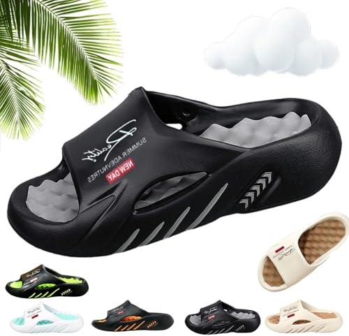 Kidlupe Non-Slip Thick Sole Cloud Slides For Men, Non‑Slip Massage Slippers, Orthopedic Slippers For Women Men, Ultra‑Soft, Easy Slip‑On Design, And Built For All‑Day Ease
