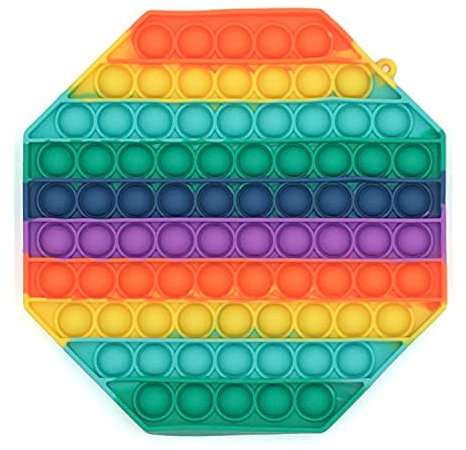 XXL 20cm Push It Pop Fidget Spielzeug Bubble Zappeln Anti Stress (Achteck)