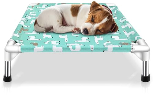 Elevated Dog Bed Pet cot for Small Dogs, Indoor and Outdoor Use for Small Pets