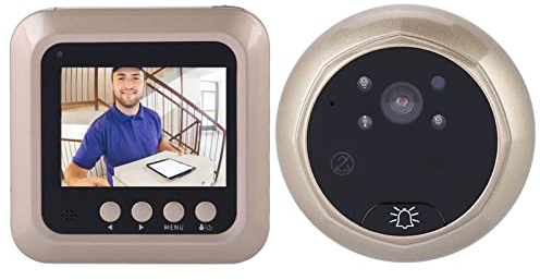 Video-Türklingel, 2,4 Zoll, 1080P, intelligente elektrische Türklingel, TFT, digitales Guckloch, Infrarot-Nachtansicht, funktionaler Sicherheitskamera-Viewer, Heimsicherheitssystem