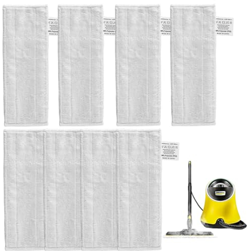 AIVORO 8 Mikrofaser-Tuchset: Kompatibel für Kärcher Dampfreiniger EasyFix SC 2, SC 3, SC 4, SC 5 - Kärcher Dampfreiniger Ersatztücher, Waschbar Mikrofaserbezug für Alle Böden