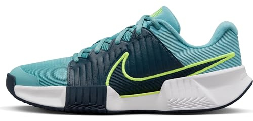 Nike Zoom GP Challenge Pro Men's Clay Court Tennis Shoes (FJ7767-401, Denim Turquoise/Volt/Armory Navy) Size 7