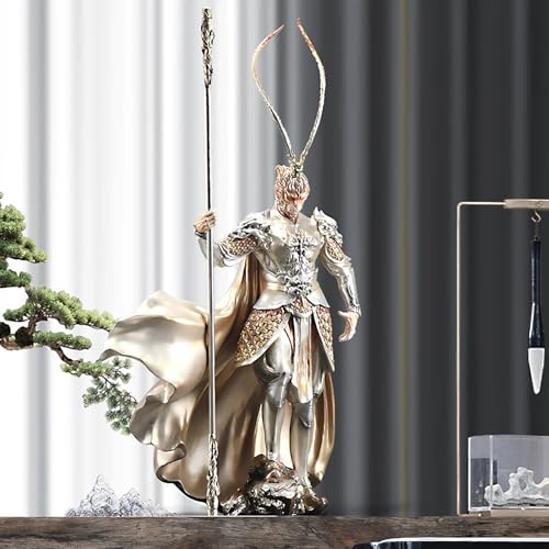 Black Myth Wukang Goku, Sun Wu-kong Fighting Buddha Dekorationen Wohnzimmer Veranda TV Schrank Wohnaccessoires Affenkönig Affe Ornamente Skulptur Büro Arbeitszimmer Schlafzimmer Dekoration
